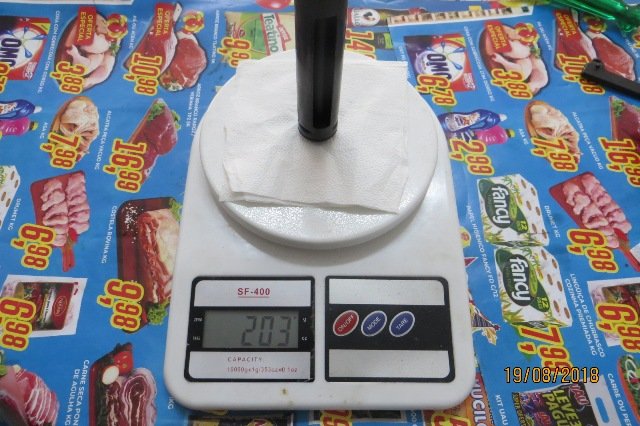 18 - Peso Êmbolo CBC B12 203 gramas.JPG